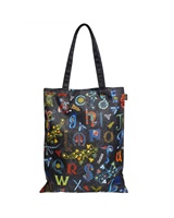 Image for Black Book of Kells Celtic Alphabet Tote Bag