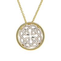 Image for 14kt Gold Vermeil Celtic Necklace