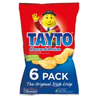 Tayto Cheese and Onion Crisps 6 pack 150g