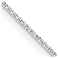 Image for Sterling Silver 1 mm Wide 20-inch Open Curb Chain