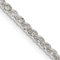 Image for Sterling Silver 2.5mm Wide 24-inch Round Spiga Chain