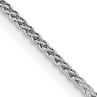 Image for Sterling Silver Rhodium Plated 1.25 mm Round Spiga Chain, 22 inch