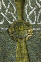 Image for Celtic Scroll Brooch, Moss