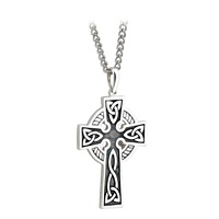 Sterling Silver Double Sided Celtic Cross