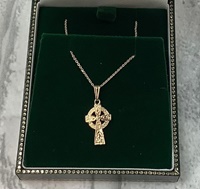 14K Yellow Gold Doublesided Celtic Cross