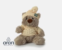 Image for Grey Teddy with Aran Sweater and Hat, Small