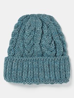 Image for Aran Heritage Cable Wool Hat, Summer Storm