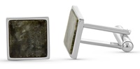 Image for Connemara Marble Silver Plated Square Cufflinks