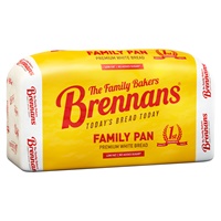 Image for Brennans Family Toast Pan Premium White Bread 800g