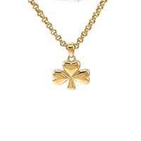 Image for 14K Gold Vermeil Shamrock Pendant