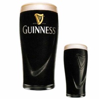 Guinness Embossed Gravity Pint Glass 2 Pack