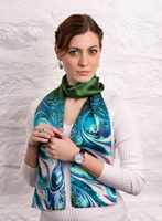 Image for Meab Irish Designer Silk Scarf