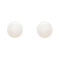 Image for Sterling Silver Shell Pearl Stud Earrings, Small