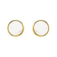 Image for 14k Gold Vermeil Mother of Pearl Stud Earrings