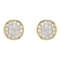 Image for 14k Gold Vermeil White Sapphire Stud Earrings