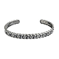 Image for Shanore Sterling Silver CZ Celtic Cuff Bangle