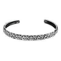 Image for Shanore Sterling Silver CZ Trinity Cuff Bangle