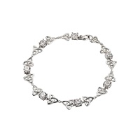 Shanore Sterling Silver CZ Trinity Bracelet