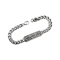 Image for Spirit of the Celt Earth Collection Sterling Silver Gents 8.5" Celtic Bracelet