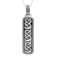 Image for Spirit of the Celt Earth Collection Sterling Silver Gents Celtic Pendant