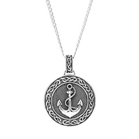 Image for Spirit of the Celt Earth Collection Sterling Silver Gents Anchor Pendant