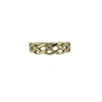 Image for Gold Celtic Knot Weave Ring 14K