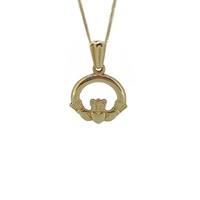 Image for 14K Yellow Gold Claddagh Pendant, Small