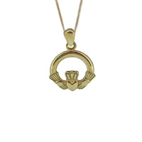 Image for 14K Yellow Gold Claddagh Pendant, Medium