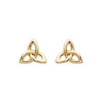 Image for 14KT Gold Vermeil Trinity Stud Earrings