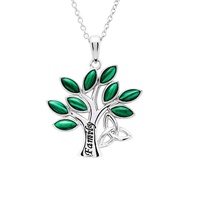 Image for Irish Family Tree of Life Malachite Pendant