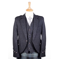 Image for Argyll Jacket and Vest Charcoal Tweed