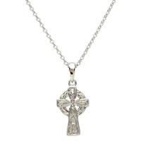 Celtic Trinity Knot Small Silver Cross