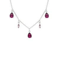 Image for SS Amethyst and White Swarovski Necklace