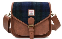 Image for Islander Large Saddle Bag with HARRIS TWEED -
Black Watch