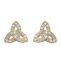 Image for 14K Yellow Gold Lab Grown Diamond Trinity Stud Earrings .20ct