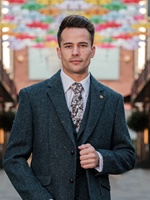 Image for Kavanagh Blue Irish Tweed Classic Fit Jacket - Sport Coat