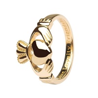 Image for Gold Traditional Irish Claddagh Ring Heavy 10K