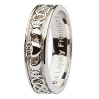 Image for Sterling Silver Claddagh Celtic Band