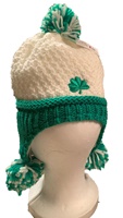 Image for Green and White Knit Cap