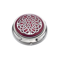 Image for Sea Gems Celtic Knot Pillbox, Red