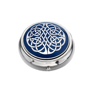 Image for Sea Gems Celtic Knot Pillbox, Blue