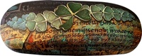 Image for Natures Craft Celtic Shamrock Manuscript Glasses Case