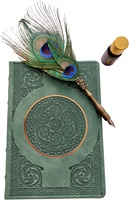 Image for Natures Craft Faux Leather Notebook, Green