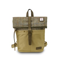 Image for Islander Canvas Backpack with HARRIS TWEED - Chestnut Herringbone