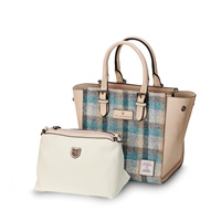 Image for Islander Medium Caillie Tote with HARRIS TWEED - Islander Tartan