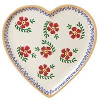 Image for Nicholas Mosse Old Rose Heart Plate, Medium