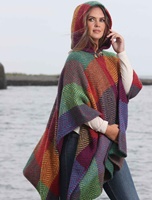 Image for Branigan Weavers Sarah Buffalo Cape, Multi Lt. Green
