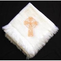 Image for Celtic Cross Christening Blanket