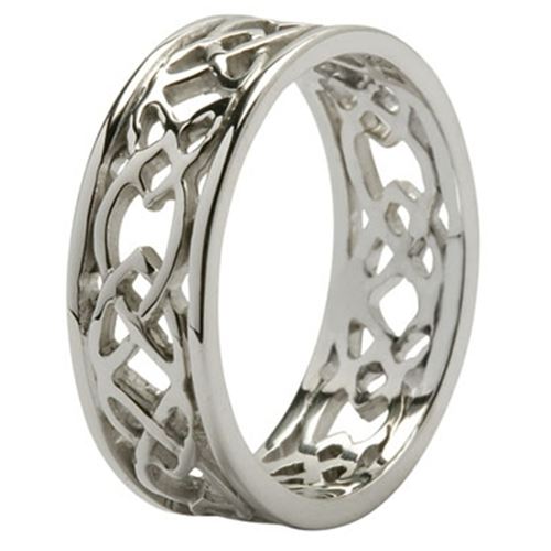 Sterling Silver Trinity Knot Open Weave Ring - Irish Jewelry | Irish ...