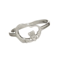 Image for Floating Heart Claddagh Ring